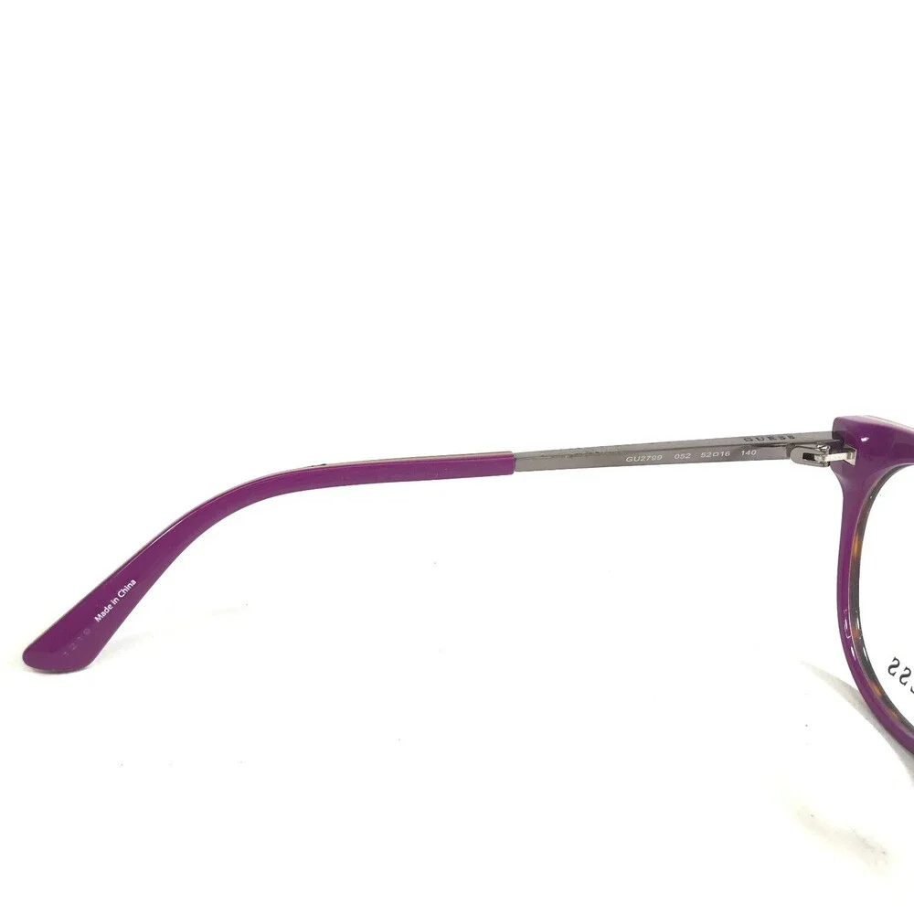 Guess Eyeglasses Frames GU2799 052 Gray Purple Tortoise Round Full Rim 52-16-140
